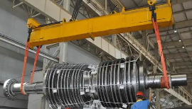 柔性吊装带助力汽轮机转子安全起吊